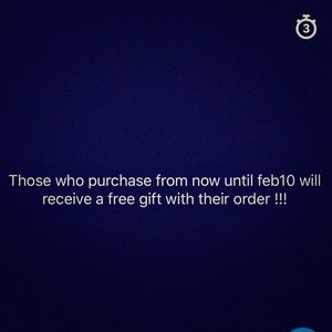 FREE GIFT WITH YOUR ORDER UNTIL FEBRUARY 10th.